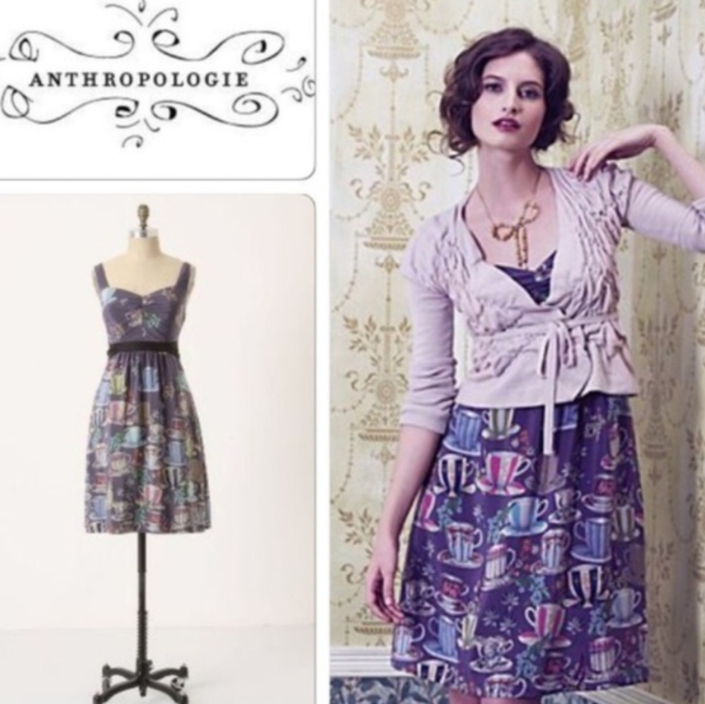 Sugar and Cream Teacup Silk Dress